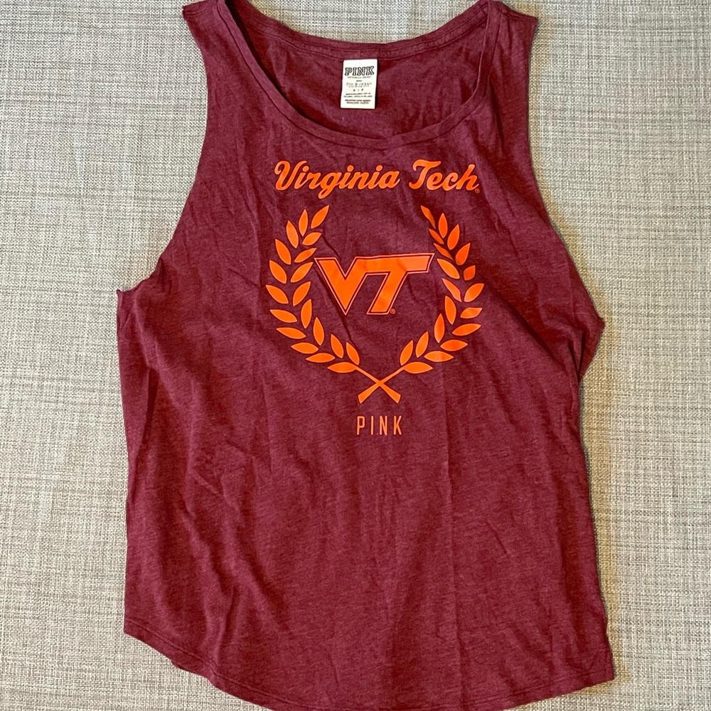 PINK Virginia Tech tank small